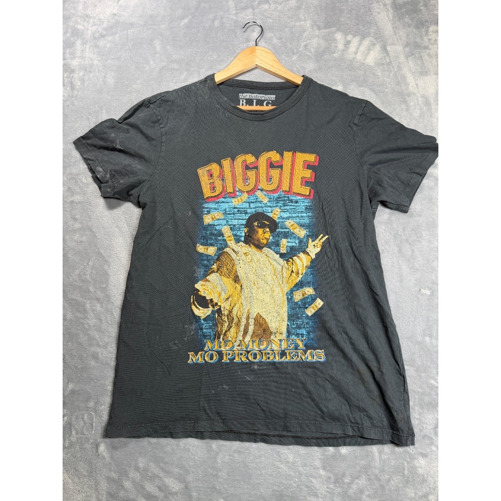 American Eagle The Notorious B.I.G Mo Money Mo Problems T Shirt Mens Large Black